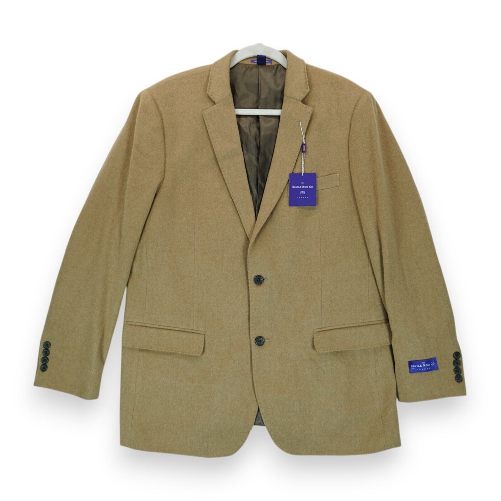 NWT The‎ Savile Row Co London Cromwell 100% Camel Hair Blazer Jacket Men's 44L